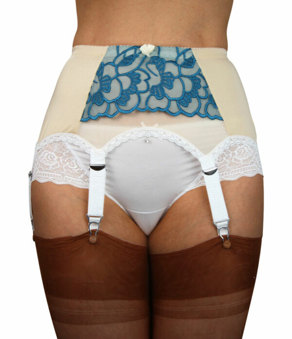 Strapsgürtel Ivory Lace - Blau